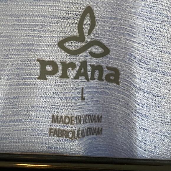 PRANA Sleeveless Activewear Tank Top Blue Size Large Racerback Lightweight - Picture 4 of 4